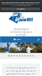 Mobile Screenshot of kvblauw-wit.com